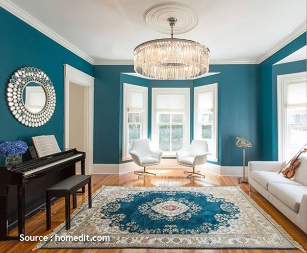 Advantages and Application of Teal Color in Residential Interiors