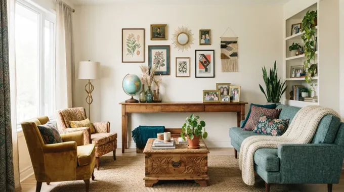 Budget-Friendly Eclectic Home Decoration Ideas for Living Rooms