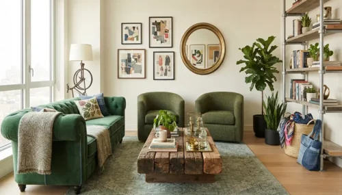 How to Style Upcycled Green Fashion Furniture in Modern Apartments
