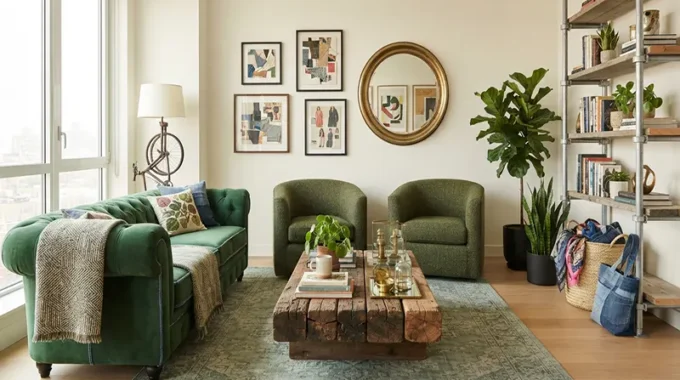 How to Style Upcycled Green Fashion Furniture in Modern Apartments