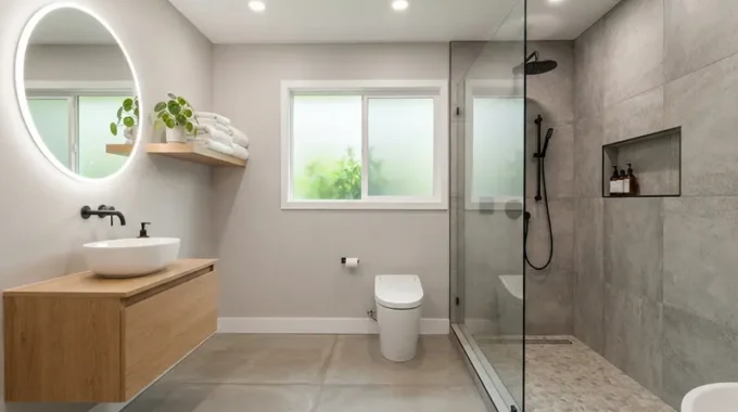 Modern Home Bathroom Remodel Trends with Walk-In Showers