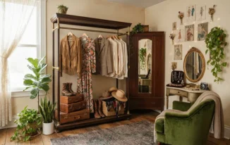 Trendy Closet and Fashion Room Decoration Setups for Vintage Lovers